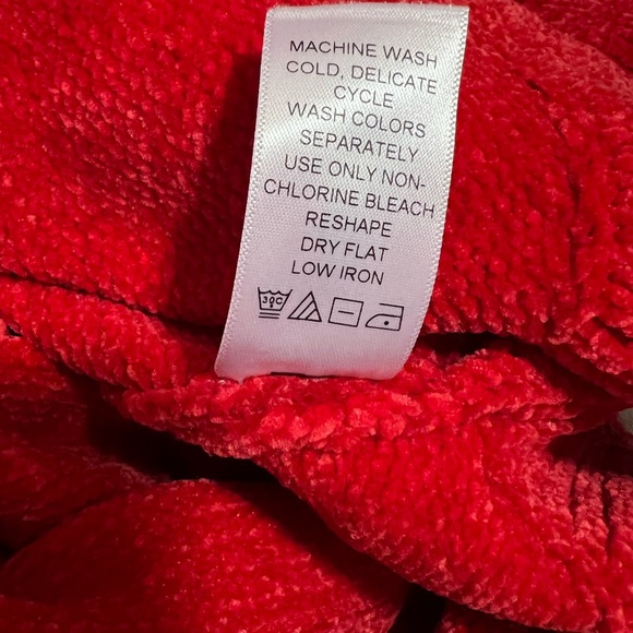 ELLOS WRAP BRIGHT RED SOFT SWEATER LONG SLEEVE SIZE 22/24 1X. - Picture 9 of 9